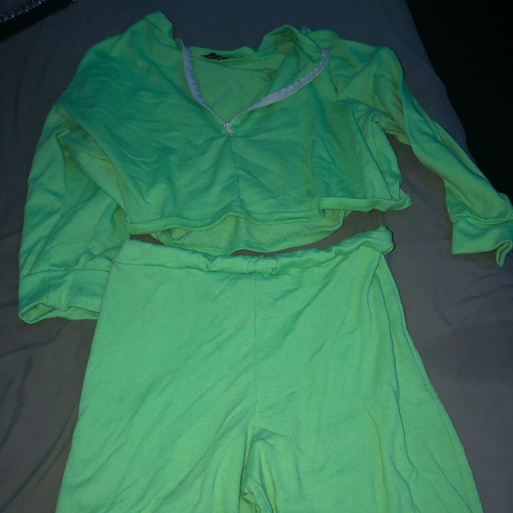 Fashionnova neon shirt set